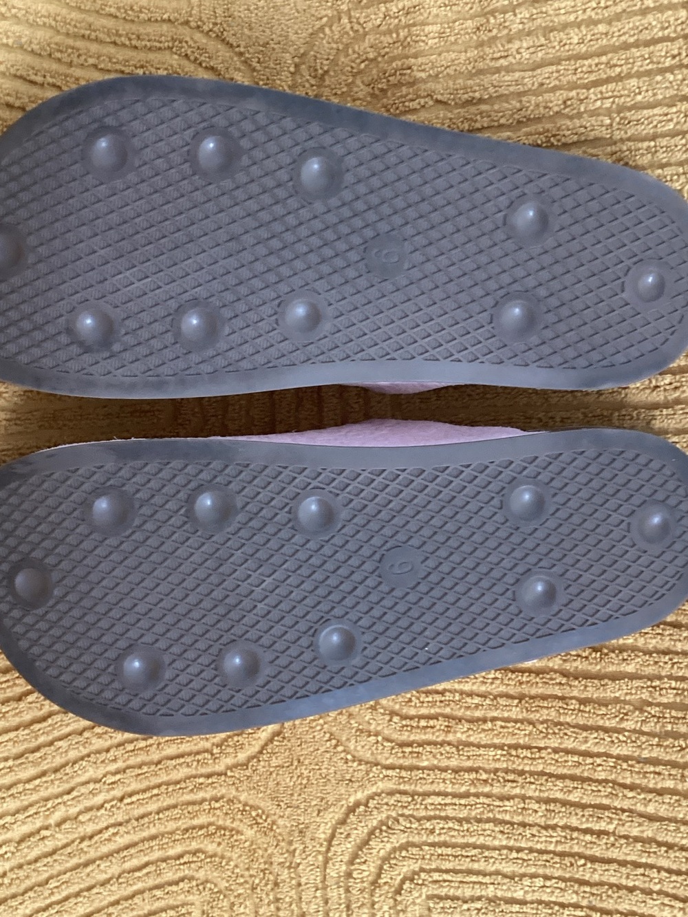 adidas Lavender Floral Embossed Women's Slip-On Slides - Picture 5 of 8